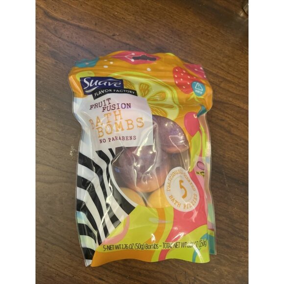 Suave Bath Bombs Fruit Fusion - 5 Pack - Picture 1 of 2